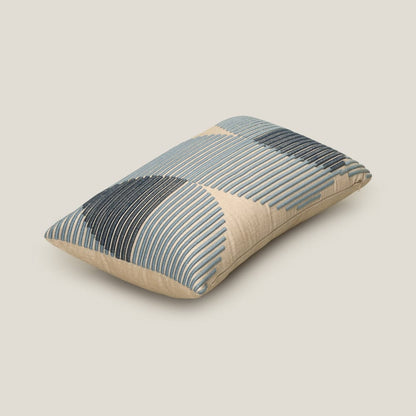 Everton Blue & Beige Emb. Jacquard Cushion Cover