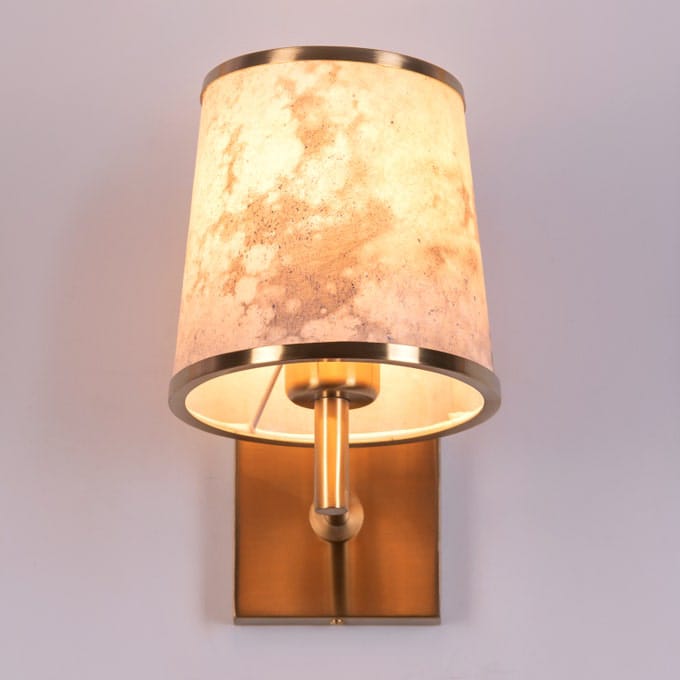 Clean Slate (Gold) Stone Veneer Wall Light