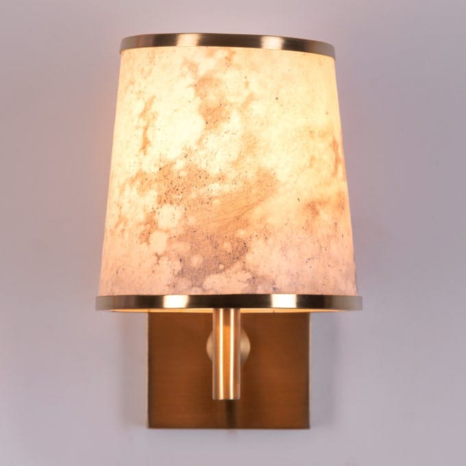 Clean Slate (Gold) Stone Veneer Wall Light