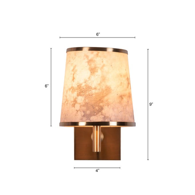 Clean Slate (Gold) Stone Veneer Wall Light