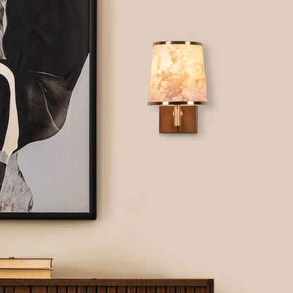Clean Slate (Gold) Stone Veneer Wall Light