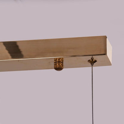 In The Clouds (Gold, LED) Stone Veneer Pendant Light