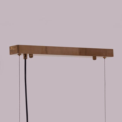 In The Clouds (Gold, LED) Stone Veneer Pendant Light
