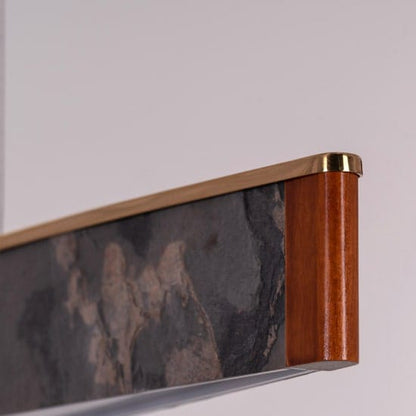 In The Clouds (Gold, LED) Stone Veneer Pendant Light