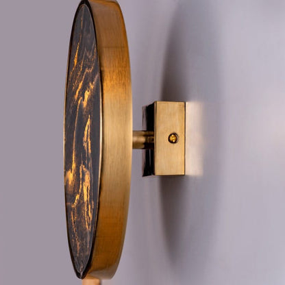 Slate Abate (Gold, Built-In LED) Stone Veneer Wall Light