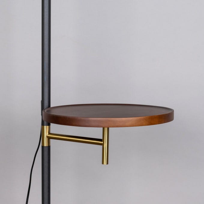New In Neutral (Black) Marble Floor Lamp