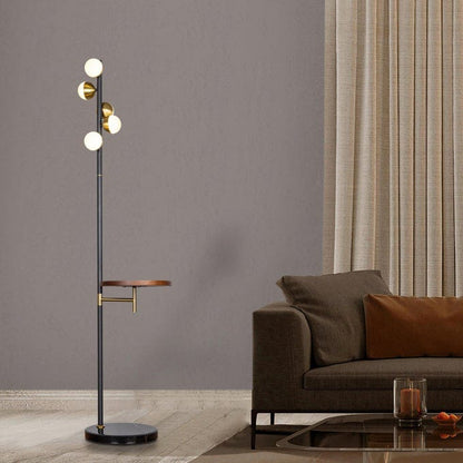 Rest Is History (Gold) Marble Floor Lamp