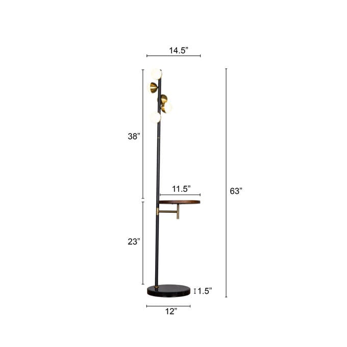 Rest Is History (Gold) Marble Floor Lamp