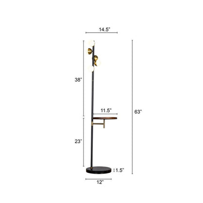 Rest Is History (Gold) Marble Floor Lamp