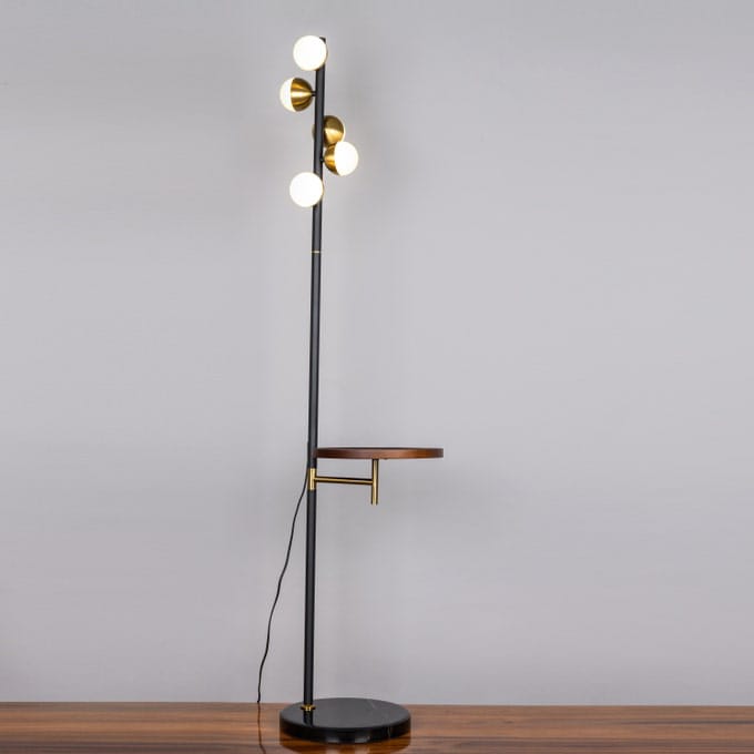 Rest Is History (Gold) Marble Floor Lamp