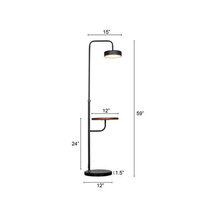 New In Neutral (Black) Marble Floor Lamp