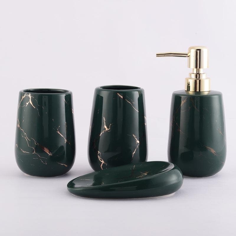 Siroqa Bathroom Set - Bottle Green