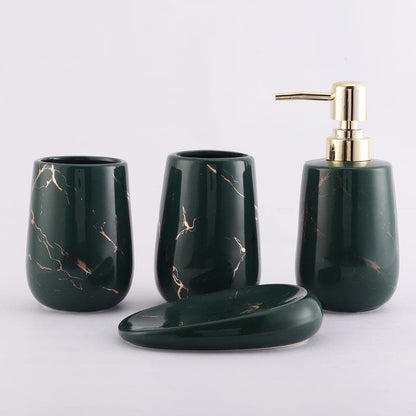Siroqa Bathroom Set - Bottle Green