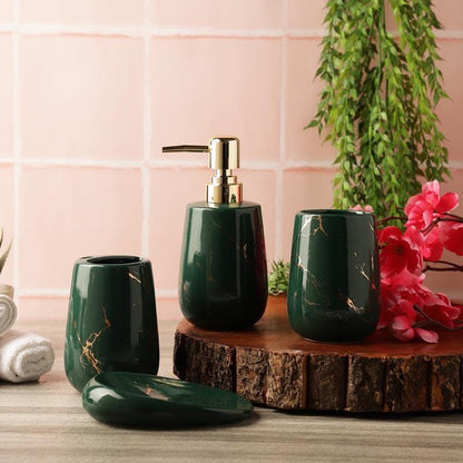 Siroqa Bathroom Set - Bottle Green