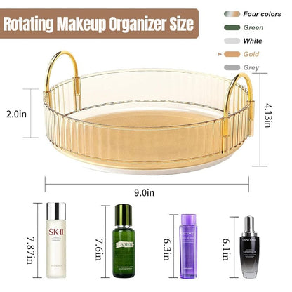 Sylvie Multipurpose Revolving Organizer - Gold