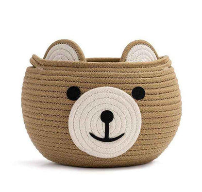 Happy Bear Multipurpose Basket- Beige