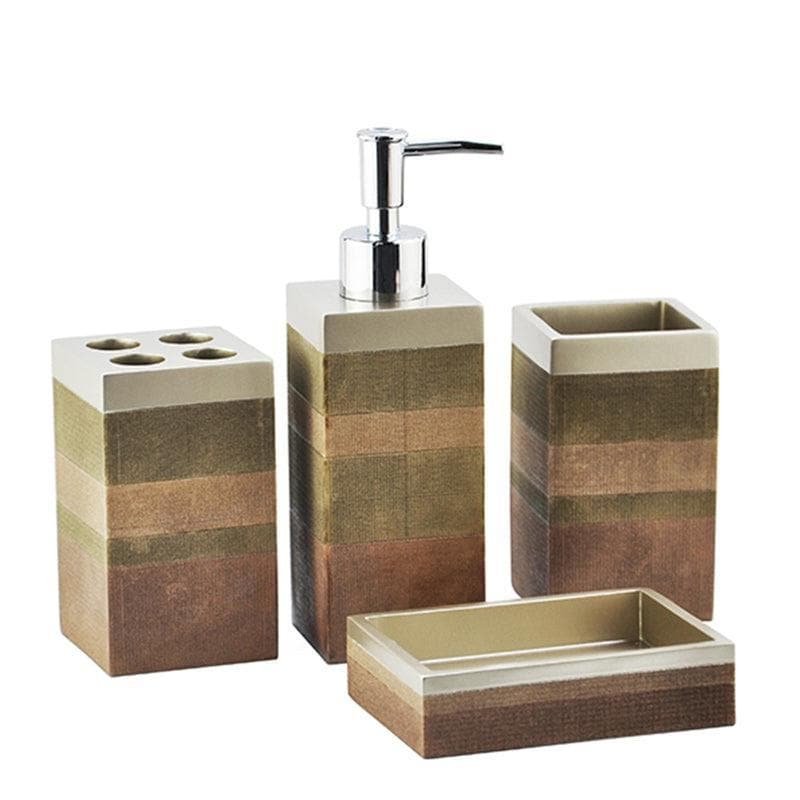Concentric Block Polyresin Bathroom set