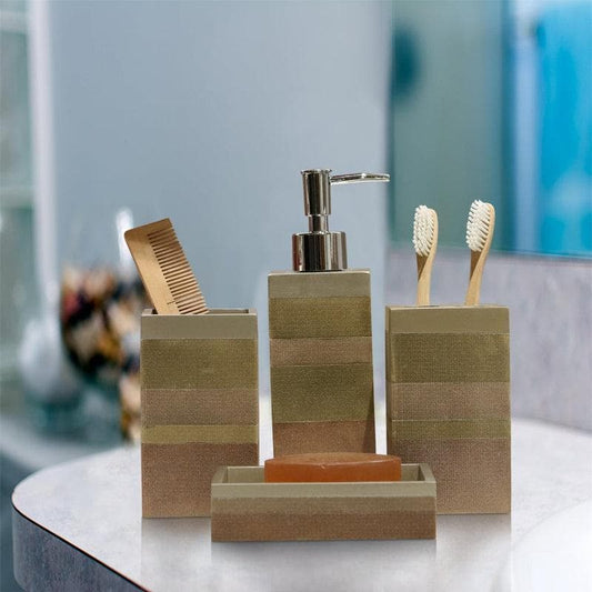 Concentric Block Polyresin Bathroom set
