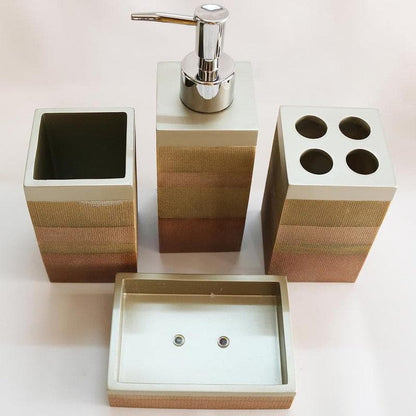 Concentric Block Polyresin Bathroom set
