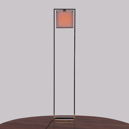 Silent Treatment (Chrome, Rose Taupe) Floor Lamp