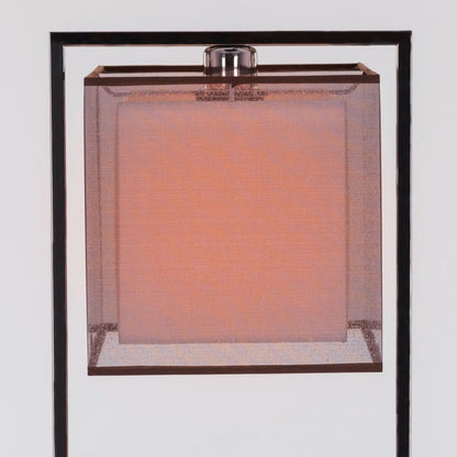Silent Treatment (Chrome, Rose Taupe) Floor Lamp
