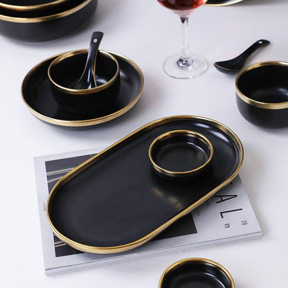 nore black dineware