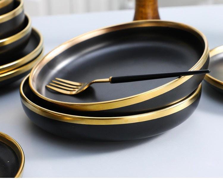 nore black dineware
