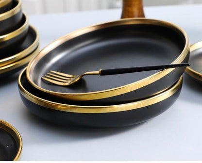 nore black dineware