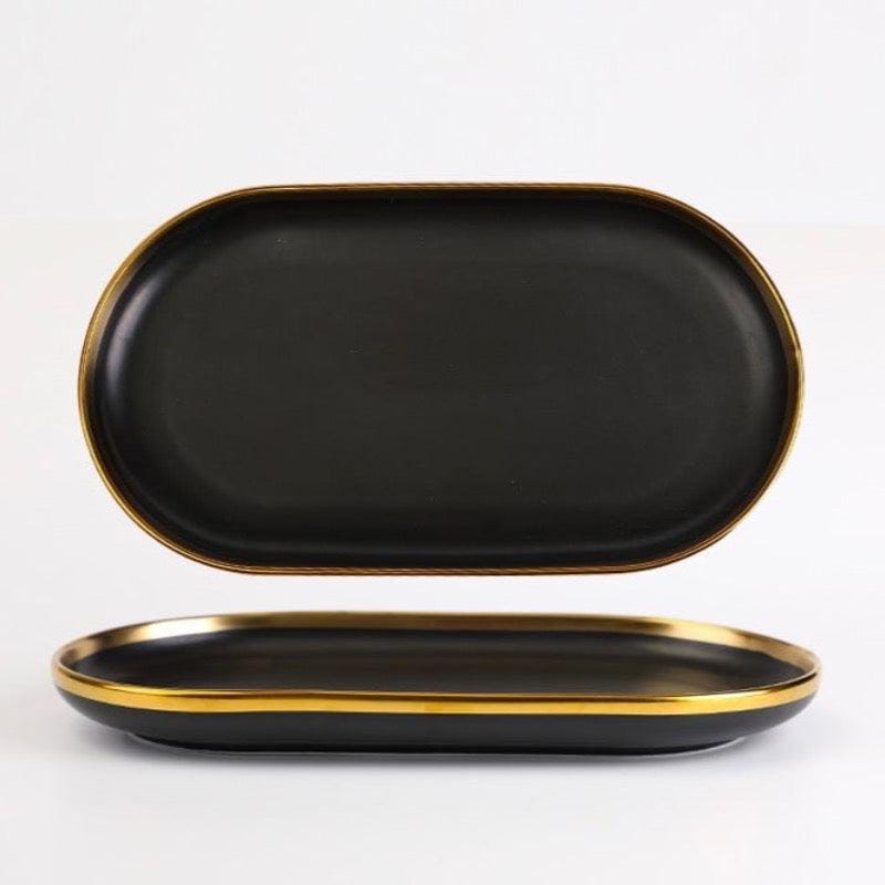 nore black dineware