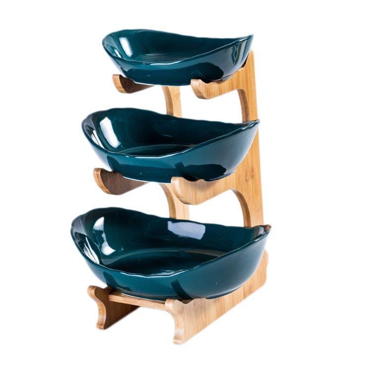 triple decker fruit tray