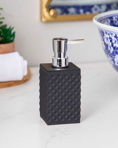 Contemporary Acrylic 5-Piece Bathroom Set - Black