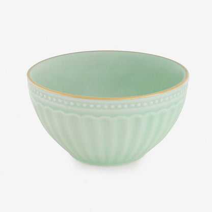 Set of 2 Light Green Ceramic Small Bowls