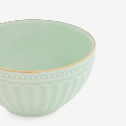Set of 2 Light Green Ceramic Small Bowls