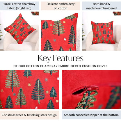 Tis The Season Festive Couch Cushion Cover 40x40cm