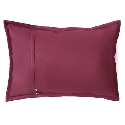 Marsala Embroidered 210TC Cotton Bed Cover With 2 Pillow Covers