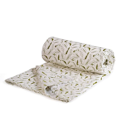 Quilted King Size Bed Cover Off-White