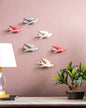 Nightingale Wall Mounted Ceramic Birds Large - Set of 6