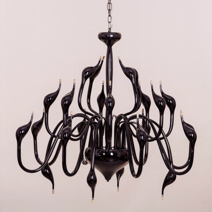 Set The Scene (Black, 3 Color Built-In LED) Chandelier