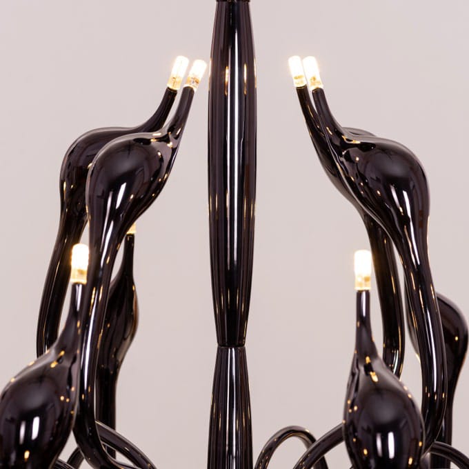 Set The Scene (Black, 3 Color Built-In LED) Chandelier