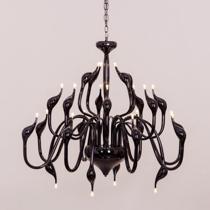 Set The Scene (Black, 3 Color Built-In LED) Chandelier