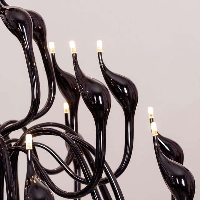 Set The Scene (Black, 3 Color Built-In LED) Chandelier