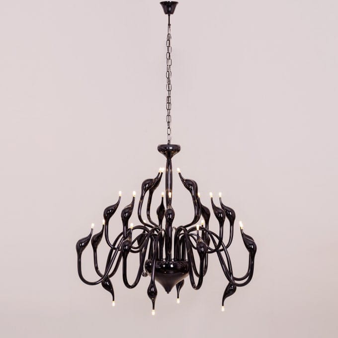 Set The Scene (Black, 3 Color Built-In LED) Chandelier