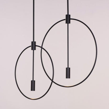 Ring On It (Black) 3 Color LED Chandelier