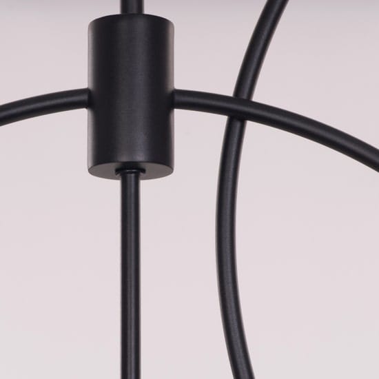 Ring On It (Black) 3 Color LED Chandelier