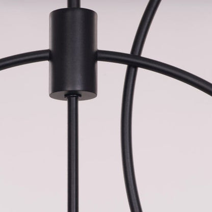 Ring On It (Black) 3 Color LED Chandelier