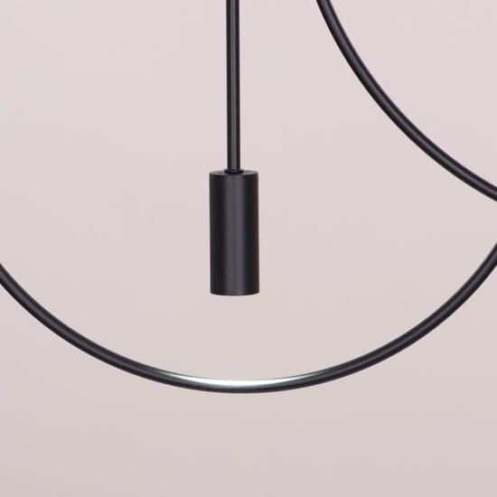 Ring On It (Black) 3 Color LED Chandelier