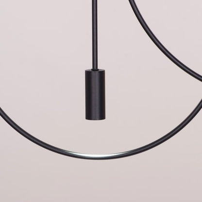 Ring On It (Black) 3 Color LED Chandelier