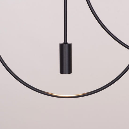 Ring On It (Black) 3 Color LED Chandelier