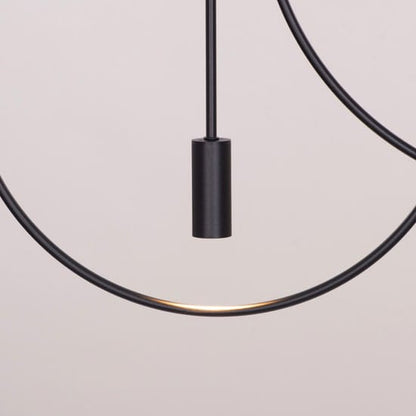 Ring On It (Black) 3 Color LED Chandelier