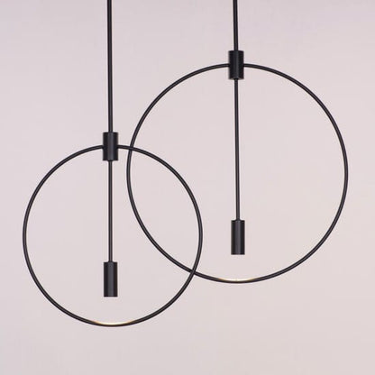 Ring On It (Black) 3 Color LED Chandelier